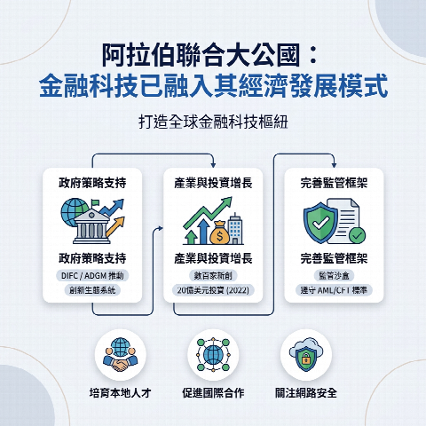 阿拉伯聯合大公國：金融科技已融入其經濟發展模式